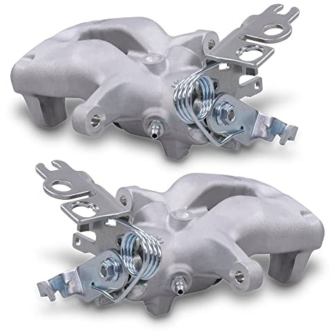 ATEC GERMANY 2x Pinza de freno trasero izquierdo y derecho pinza de freno sin soporte pinza de puño, compatible con VW CADDY (2KB, 2KJ, 2CB, 2CJ) (2KA, 2KH, 2CA, 2CH)