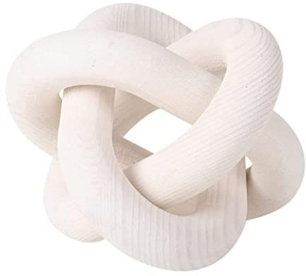 Arredamento a Catena in Legno Decorazione Decorazione Nodo in Legno a 3 Colpi Arredamento Decorativo Intagliato Decorativo Oggetto Decorativo Arredamento Tavolino, Nodo in Legno a 3 Link,