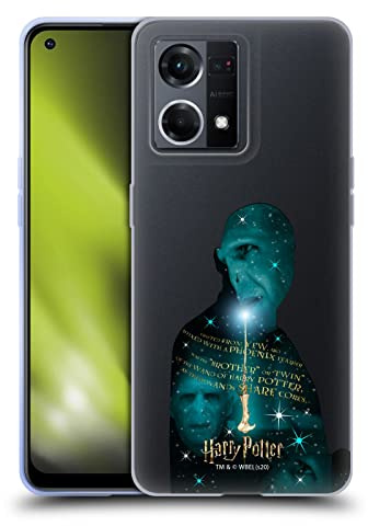 Head Case Designs Officially Licensed Harry Potter Voldemort Yew Wand Deathly Hallows XXXVIII Soft Gel Case Compatible With Oppo Reno8 4G