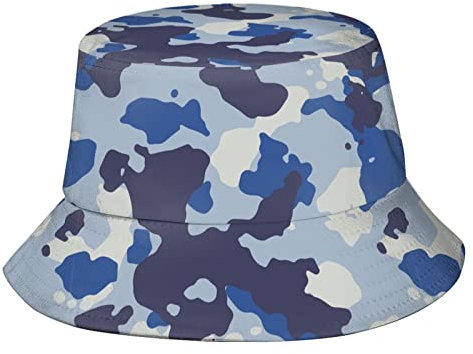 Camo Camouflage Fischerhut Fischerhut Strand Reise Sonnenhut Outdoor Kappe für Erwachsene Männer Frauen, Camo Camouflage7, One size
