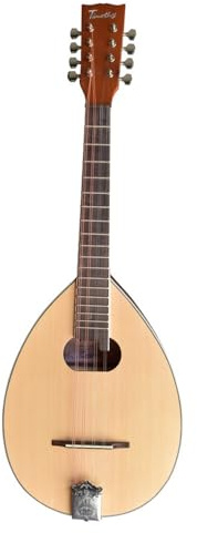 Water Drop Tenor Mandolin, Octave, Original Wood Body, 8 Wire, Spruce Panel, Suitable For Beginners And Professionals (Color : Electric)