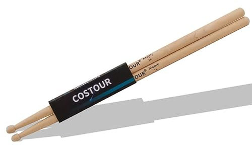 Luminexia 5 Pares de Baquetas 5A / 7A,Baquetas de la Batería,Drum Sticks,Classic Madera de Arce Baquetas,Palillo del Tambor,Baquetas para Batería,Accesorio Instrumentos Musicales de Percusión