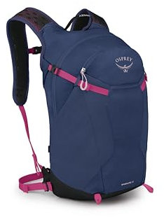 Osprey Sportlite Unisex Backpack, 20L, Alkaline/Hotspot Pink, O/S