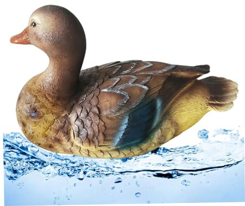 Stagno decorazione anatra galleggiante mandarino scultura di anatra statue in resina ornamento arredamento a base di malllard artificiale per esterno giardino giardino 2 giardino accessori da ester