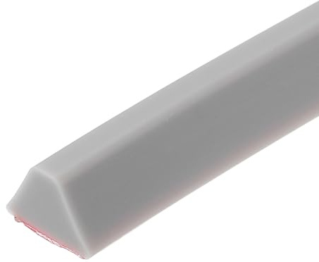 sourcing map Barriera per doccia pieghevole, 167 cm, in silicone, striscia paraspruzzi d'acqua 1,5 cm di larghezza 1,1 cm di altezza, autoadesiva, barriera contro l'acqua separazione asciutta e