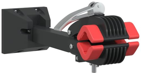 vidaXL Fahrrad-Montageständer Wandmontage Klappbar Rot Schwarz Stahl