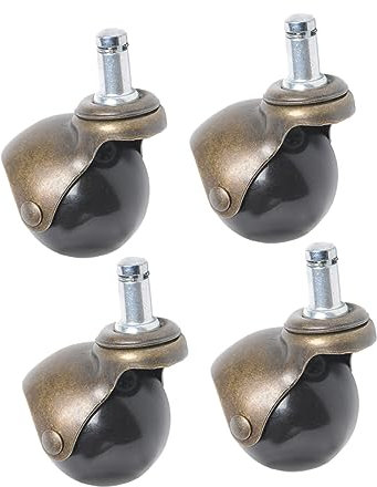 ULTECHNOVO 4stücke Antike Bronze Kugelrollen Schwenkbare Möbelrollen Für Sofas Bürostühle Und Transportmöbel Für Teppich Und Industrieanwendungen