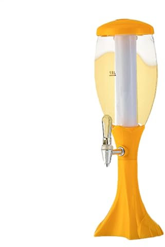 Torre de Cerveza - Dispensador de Cerveza Graduado | Dispensador de bebidas ABS | Dispensador de licor con tubo de hielo y espita | Dispensador de bebidas de agua, dispensador de torre brillante para