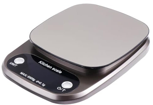 HOLIDYOYO Báscula De Cocina Mini Digital 5kg 0,1g Lcd Ligera Fácil De Transportar