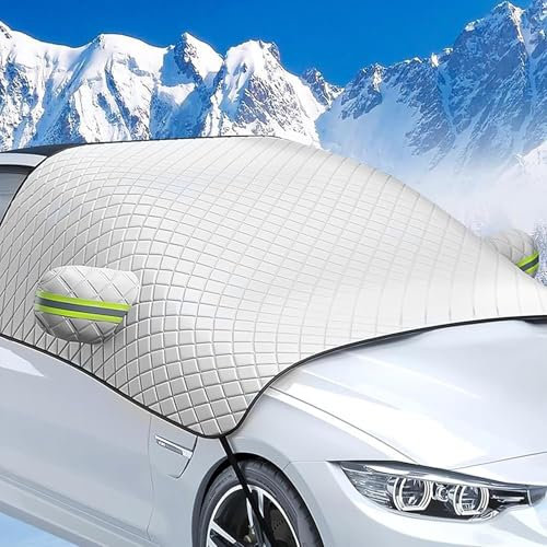 Frontscheibenabdeckung Winter für Ford Transit 2012-2024, Faltbare Magnet Windschutzscheiben Abdeckung Scheibenabdeckung für gegen Schnee Frost und Sonne