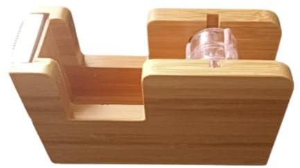 MagiDeal Dispensatore adesivo per nastro adesivo appiccicoso Cutter a nastro organizzatore decorativo portatile per la scrivania Crafting School Office