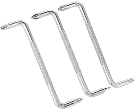Ticfox Set di 3 cacciaviti offset, Cacciavite a doppia punta tipo Z, PH3/PH2, PH2/PH1, PH1/SL6 Cacciaviti ad angolo retto Cacciaviti a croce Set di utensili manuali per mobili meccanici