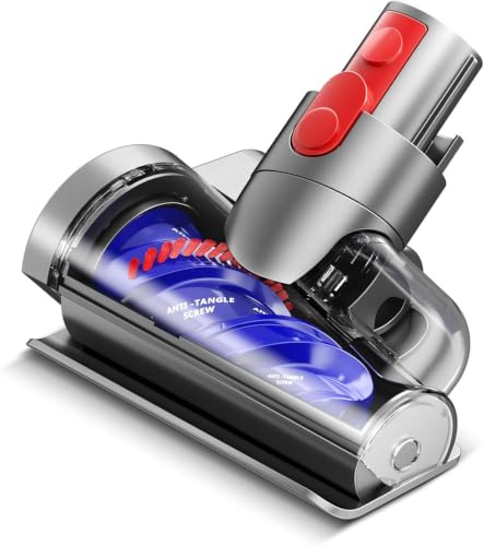 TopWeb Mini Spazzola Turbo senza Peli Compatibile con Aspirapolvere V7 V8 V10 V11 V15 SV10 SV11 SV12 SV14, Ideale per Pulire Divani, Cestini per Animali, Materassi, Scale