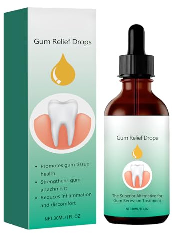 KOAHDE Natural Encías Bucal Cuidado Bucal,Gotas para Reparación de Encías,Regeneradoras de Encías,Alivio de Encías,Gotas para el Crecimiento de la Encías,30ML,1pc