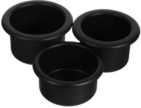 FELTECHELECTR 3 Pezzi Portabicchieri per Auto con Diametro Supporto Stabile e Facile da Pulire per Camper Camion Barca e Golf Cart Design Minimalista e Versatile per Bevande Dimensioni