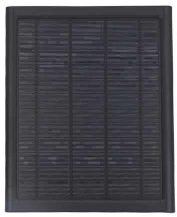 FTVOGUE Cargador de Panel Solar de 6 W para Cámara Arlo Montaje Ajustable de 360 ​​grados IP66 a Prueba de Agua 5 V CSP6W T B con Puertos USB C y Micro USB (CSP6W-TB)