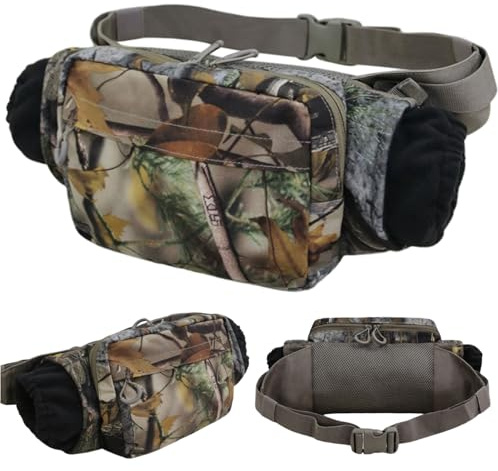 Jagd-Handwärmer-Beutel, Jagd-Handwärmer-Beutel, Camo-Muff mit 2 Aufbewahrungstaschen und verstellbarem Hüftgurt für Eisfischen, Tailgating, Winteraktivitäten für den Winterurlaub