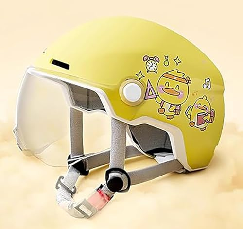 Casco Da Moto Per Ragazzi, Ragazze E Bambini, Certificato ECE 22.06, Casco Jet Per Bambini Con Visiera, Casco Da Scooter, Casco Da Scooter Per Bambini, Casco Da Ciclomotore 5,48~55cm