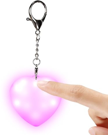 Luz Del Bolso - 4.76x2.05x0.87 Pulgadas, Luz De Detección Táctil, Bolso De Sensor Automático | Activado Por Contacto En Forma De Corazón, LED Rosa Y Azul | Tema De L