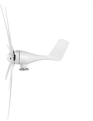 RASTKY Kit Generatore Eolico da 400 W Set di Eoliche Ad Alte Prestazioni per Box/Cover Mobili Pale Bianche da 1,2 Metri per la Protezione Dell'ambiente (12V)