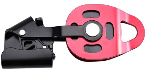 Frewurwer Klettern Einzelseil Flaschenzug, Schwerlast für 8-12mm Seil, Flaschenrad, Flaschenzug Klettern Einzelrad