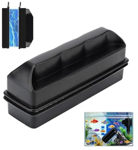Chovize Magnetic Fish Tank Glass Cleaner – Aquarium Glass Cleaner Magnet for Algae Removal, Double-Sided Scrubbing Brush for Acrylic, Glass Tanks, Window and Car Glass