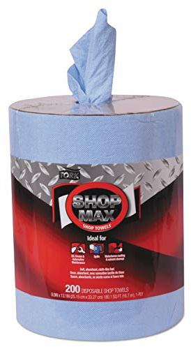 Tork ShopMax Heavy Duty Centerfeed Paper Towel Blue W22, High Absorbency, 450 Sheets, 450338