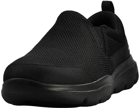 Skechers herr Go Max-atletisk Air Mesh Slip on promenadsko sneaker, Svart, 8 X-Wide