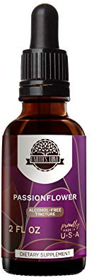 Earth's Love - Passionflower Alcohol-Free Herbal Extract Tincture, Super-Concentrated Passionflower (Passiflora Incarnata) Dried Herbs (2 Fl Oz)
