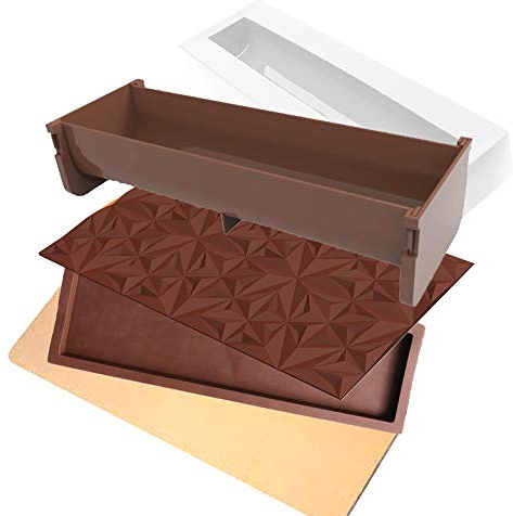 DAUDIGNAC kit Moule a buche 5 Pieces avec Insert et Tapis Relief - Diamants - s