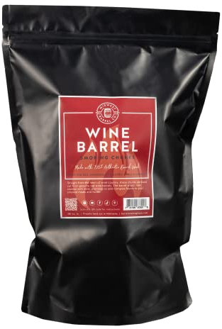 Midwest Barrel Company - Barril de madera auténtica para ahumar (barril de vino tinto para barbacoa)