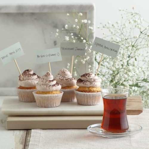 Lav Duru Glas Teeservice - 12 tlg. Teeglas Teller-Set