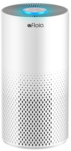 Afloia Air Purifiers for Home Bedroom Large Room Up to 1076 Ft², 3-Stage Filter Cleaner Odor Eliminator, Remove Pets Dust Dander Hair Allergy Mold Pollen Smoke Smell, Quiet 22 dB, 7 Colors Night Light
