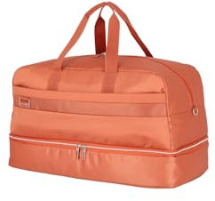 travelite Reisetasche groß mit Schultergurt + Aufsteckfunktion, MIIGO, nachhaltiger Weichgepäck Weekender aus recyceltem Material, 60 cm, 58 Liter