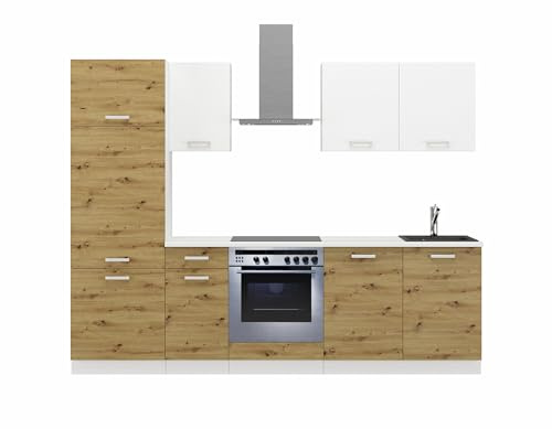 Küche Toni 260 cm Küchenzeile Küchenblock Singleküche Einbauküche