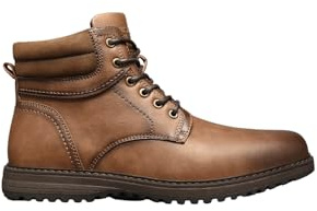 IVACHY Mens Boots Wide fit E Winter Zip Closure combat style lace up insulated warm lining interior UK Size 7 to 12