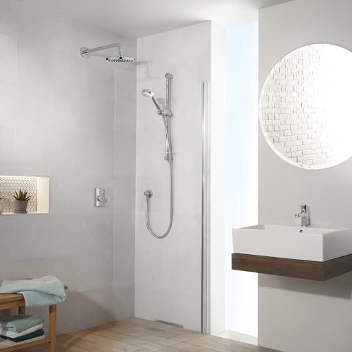Aqualisa VSQ.A2.BV.DVFW.23 Visage Q Smart Shower Concealed with Adjustable and Wall Fixed Heads - for Gravity Pumped Systems
