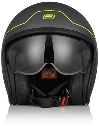 ORIGINE Casco moto Jet Casco da scooter con visiera omologata ECE 22-06 (EXPLORER MATT TITANIUM, M)