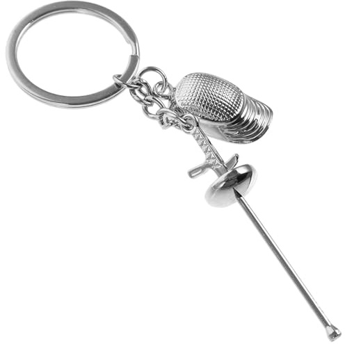 PAMINGONO De Fencing Deportivo De Metal Souvenir Para Fanáticos Esgrima Decoración Colgante Para Mochilas y Bolsos