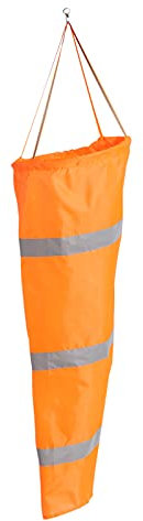 aqxreight Nachtleuchtender Flughafen-Luftfahrt-Windsack, Reflektierende Streifen, Windmesstasche, L 150 cm, Sehr Praktisch und Praktisch für Windsäcke, Flughafen-Windsäcke (100cm)
