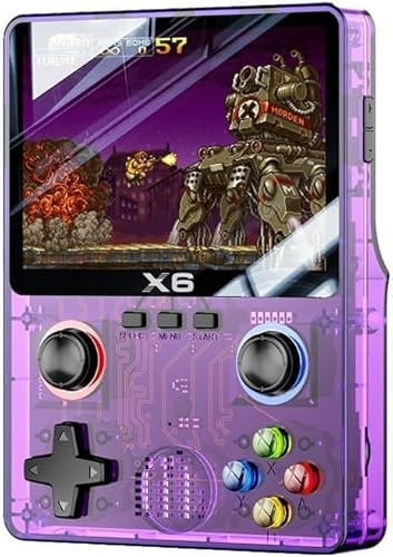 Retroblast 20000 - Consola de juegos Retroblast, consola retroblast para dos jugadores de 3.5 pulgadas, resolución de 640 x 480, consola retroblast de carga X6, consola de juegos de mano retro rápida