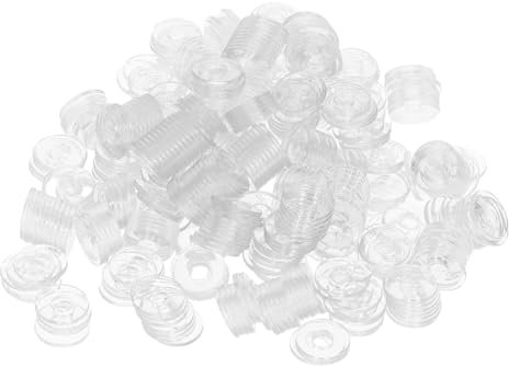GETAJGHSD 500 Piezas Arandelas De Plástico Aislantes Transparente Arandelas De Fijación De Vinilo Para Manijas De Ducha Reparación De Juntas Planas