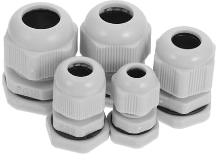 STOBOK 25pcs Adjustable Cable Gland Protector Nylon Wire Connectors Data Cable Protective Cover Sleeve Connector for Electrical Cord