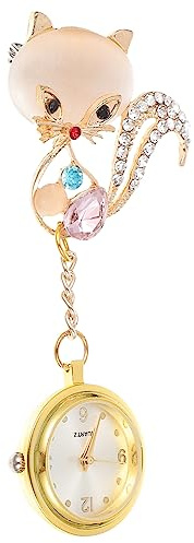 BESPORTBLE Reloj De Solapa para Enfermera Cabeza De Reloj De Solapa para Enfermera Broche para Examen o Obsequio De Graduación