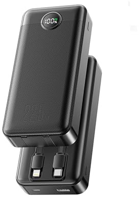 Power Bank 20000 mAh, PD3.0 QC4.0, 22,5 W, ricarica rapida, caricabatterie portatile USB C uscite e ingressi PowerBank con display LCD per smartphone, smartwatch, all'aperto (20000 mAh)
