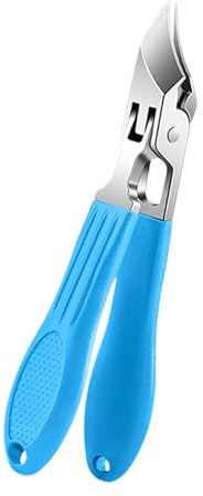 Rdxanc Professioneller abgewinkelter Nagelschneider mit breitem Backen-Design und Anti-Spritz-Technologie für präzises Trimmen der Zehennägel