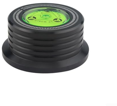 Poids d'enregistrement pour stabilisateur pour vinyle, pince de platine avec niveau et stroboscopique 33/45 tr/min, ajustement de 7 mm (noir 50 Hz)