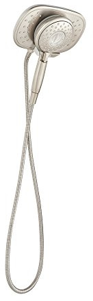 American Standard 9038254.295 Spectra Plus Duo 4-Function 2-in-1 Shower Head, 1.8 GPM, Brushed Nickel