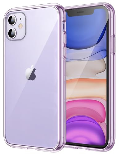 JETech Hülle für iPhone 11, Anti-Vergilbung, Lila | Stoßschutz, Kratzfeste Harte PC-Rückseite, Robuster Transparenter TPU-Rahmen