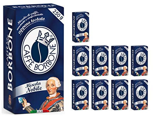 Caffe' Borbone Macinato Miscela Nobile 10 Confezioni da 250 Grammi